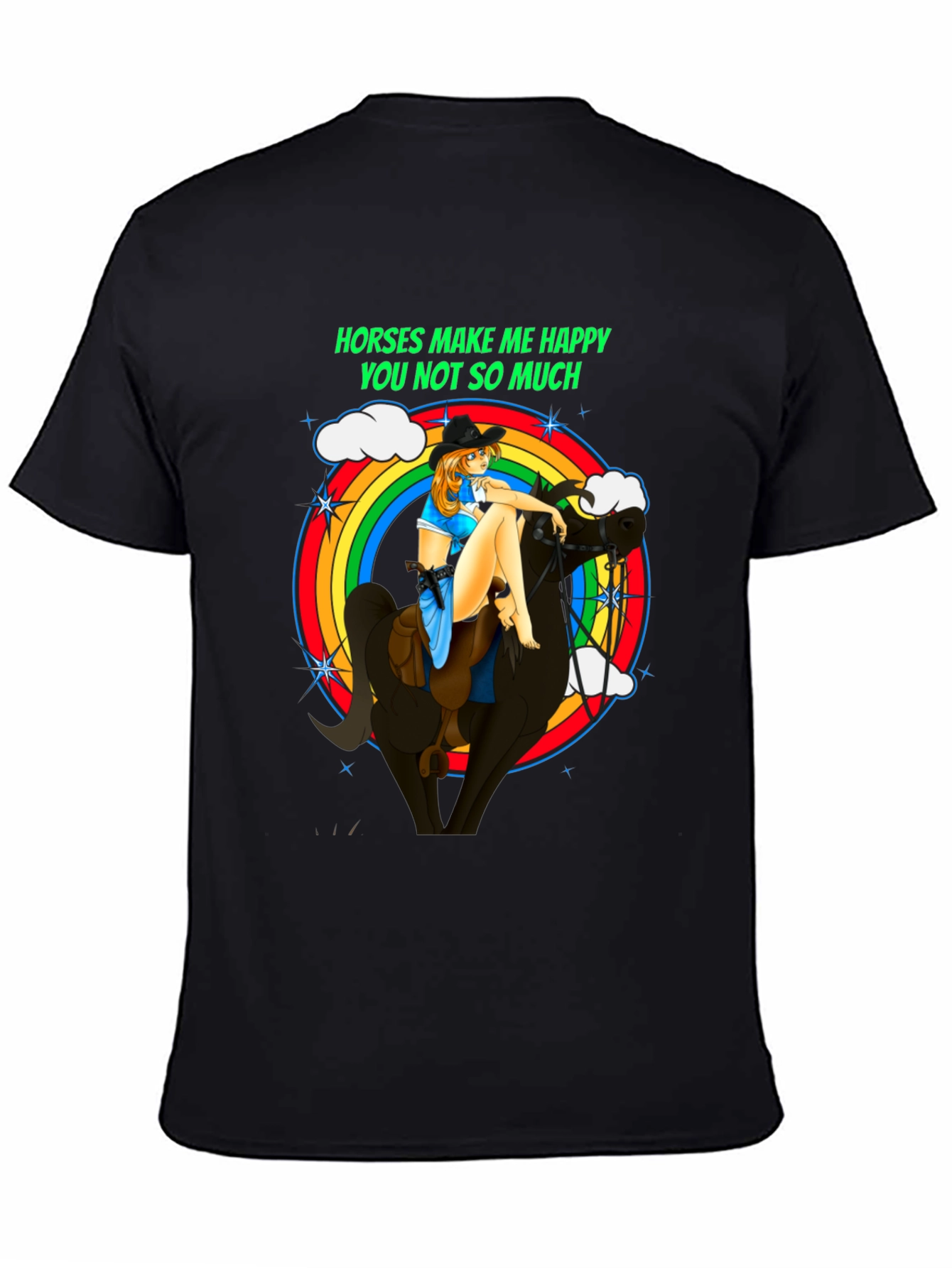Horses Make Me Happy T-Shirt