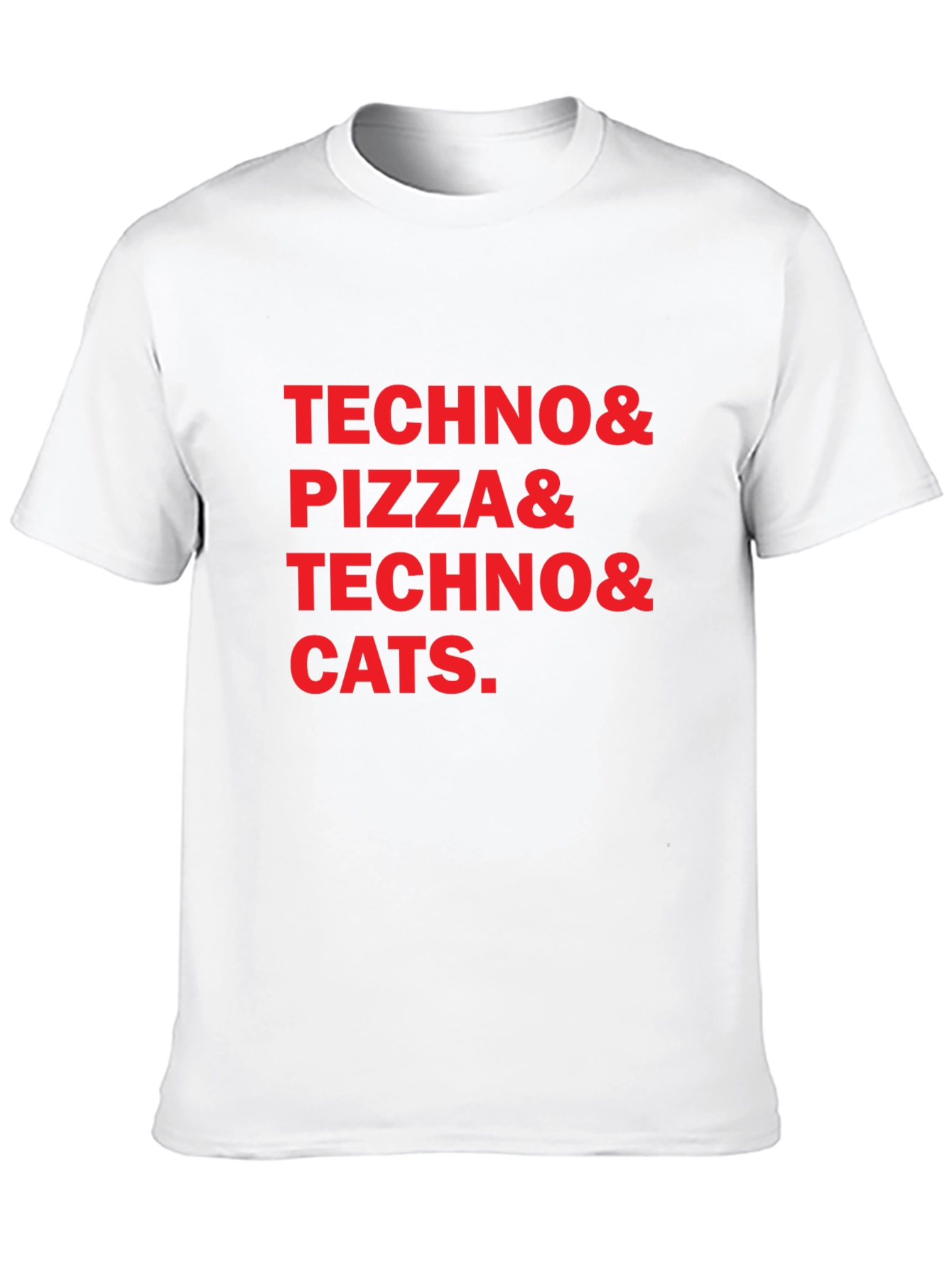 Techno Pizza Cats Graphic Tee