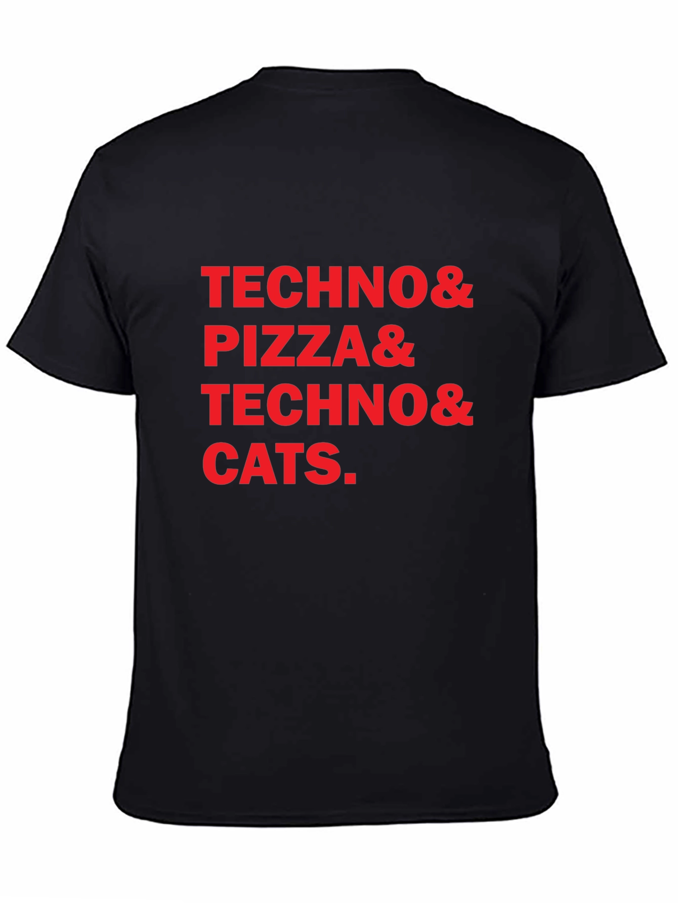 Techno Pizza Cats Graphic Tee