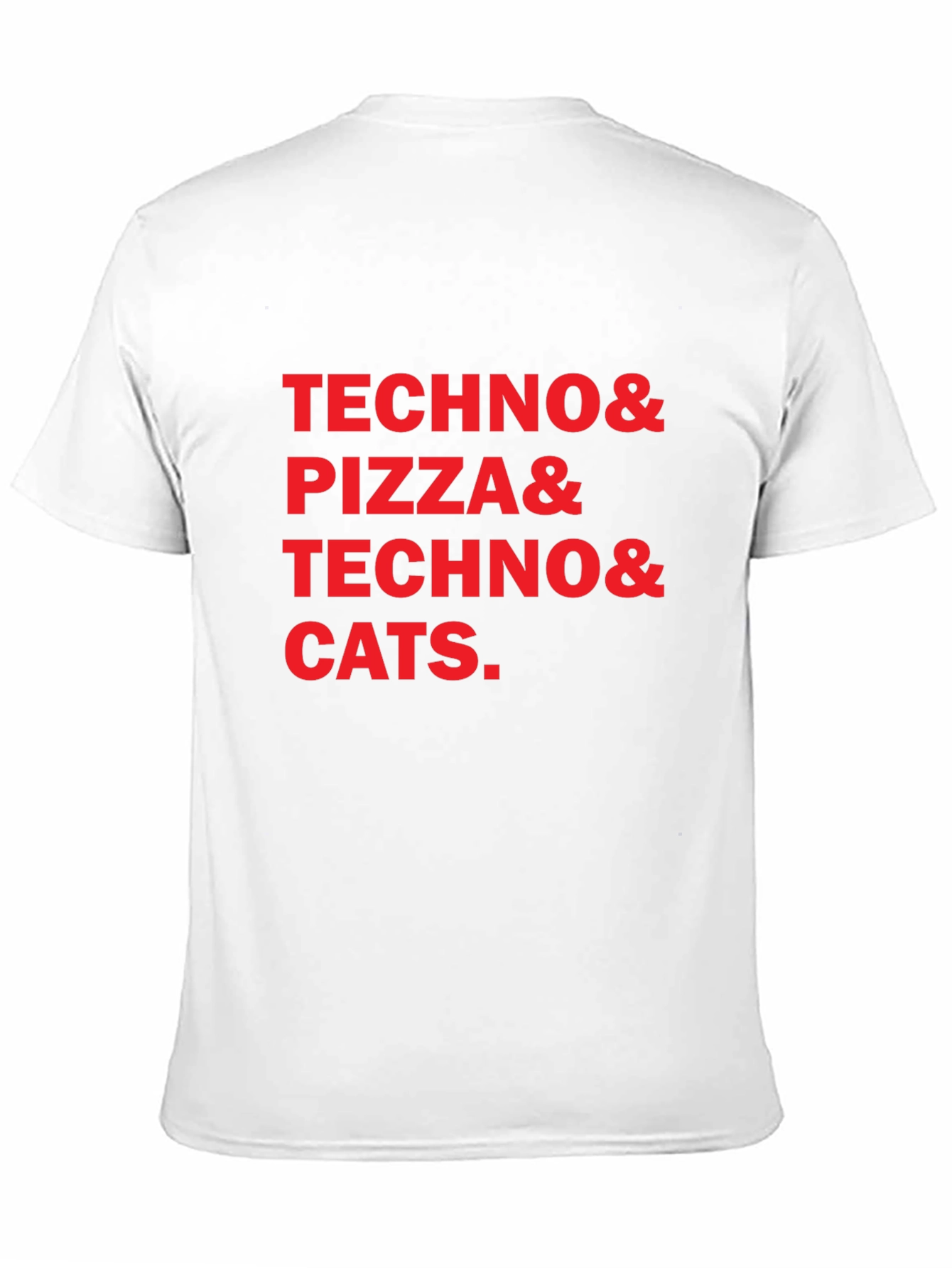 Techno Pizza Cats Graphic Tee