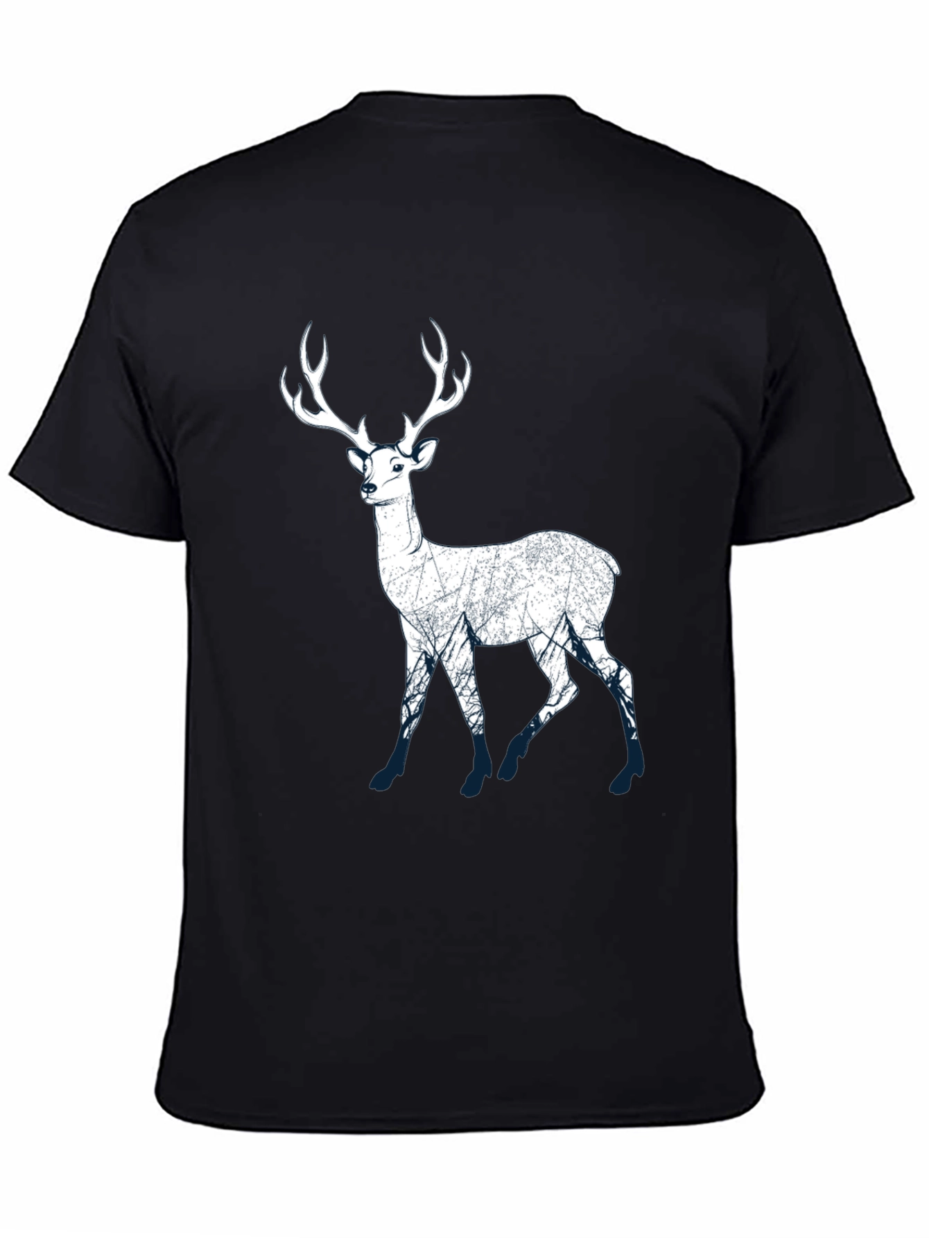 Deer Silhouette Graphic Tee - Nature Lovers T-Shirt