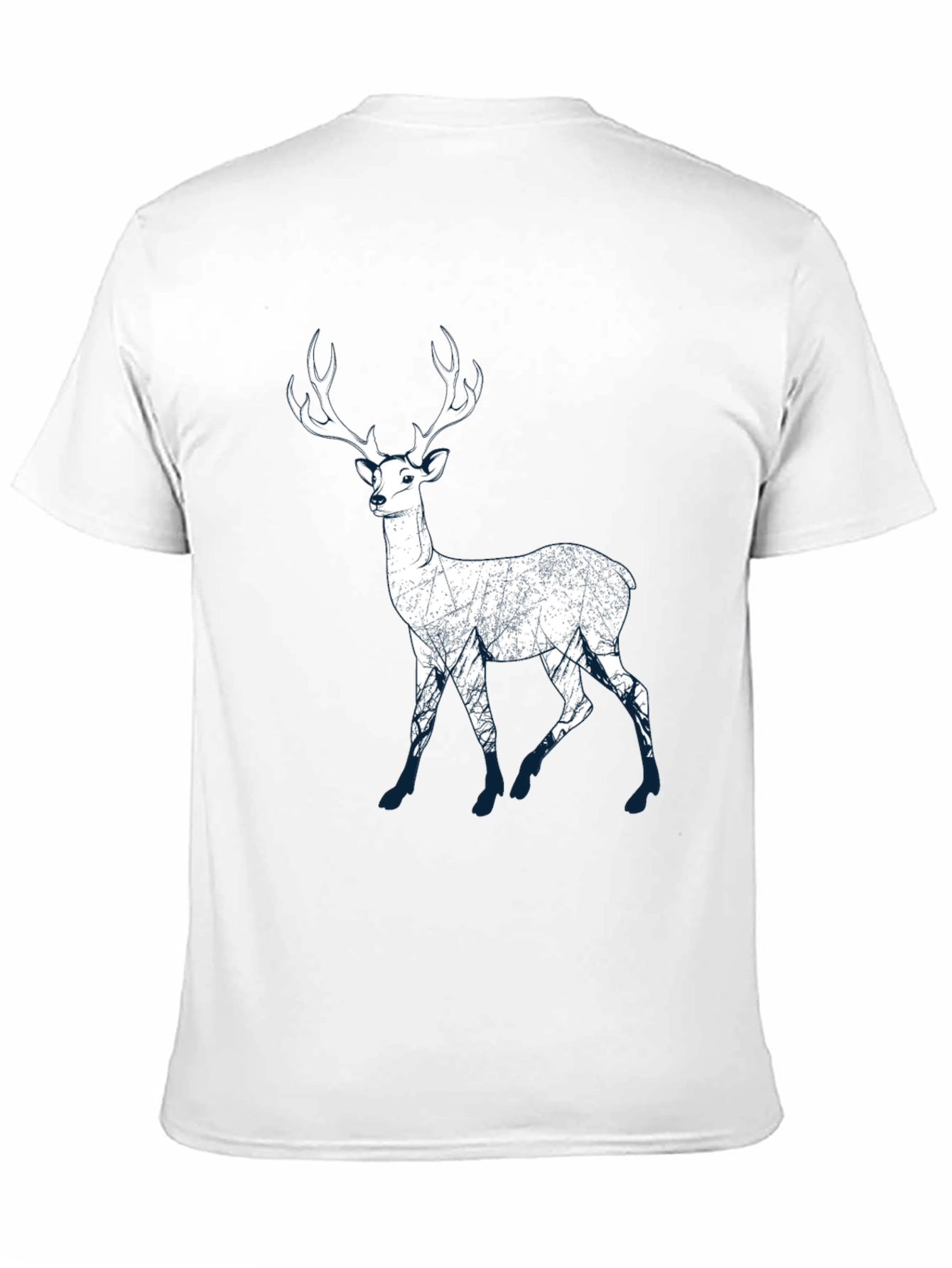 Deer Silhouette Graphic Tee - Nature Lovers T-Shirt