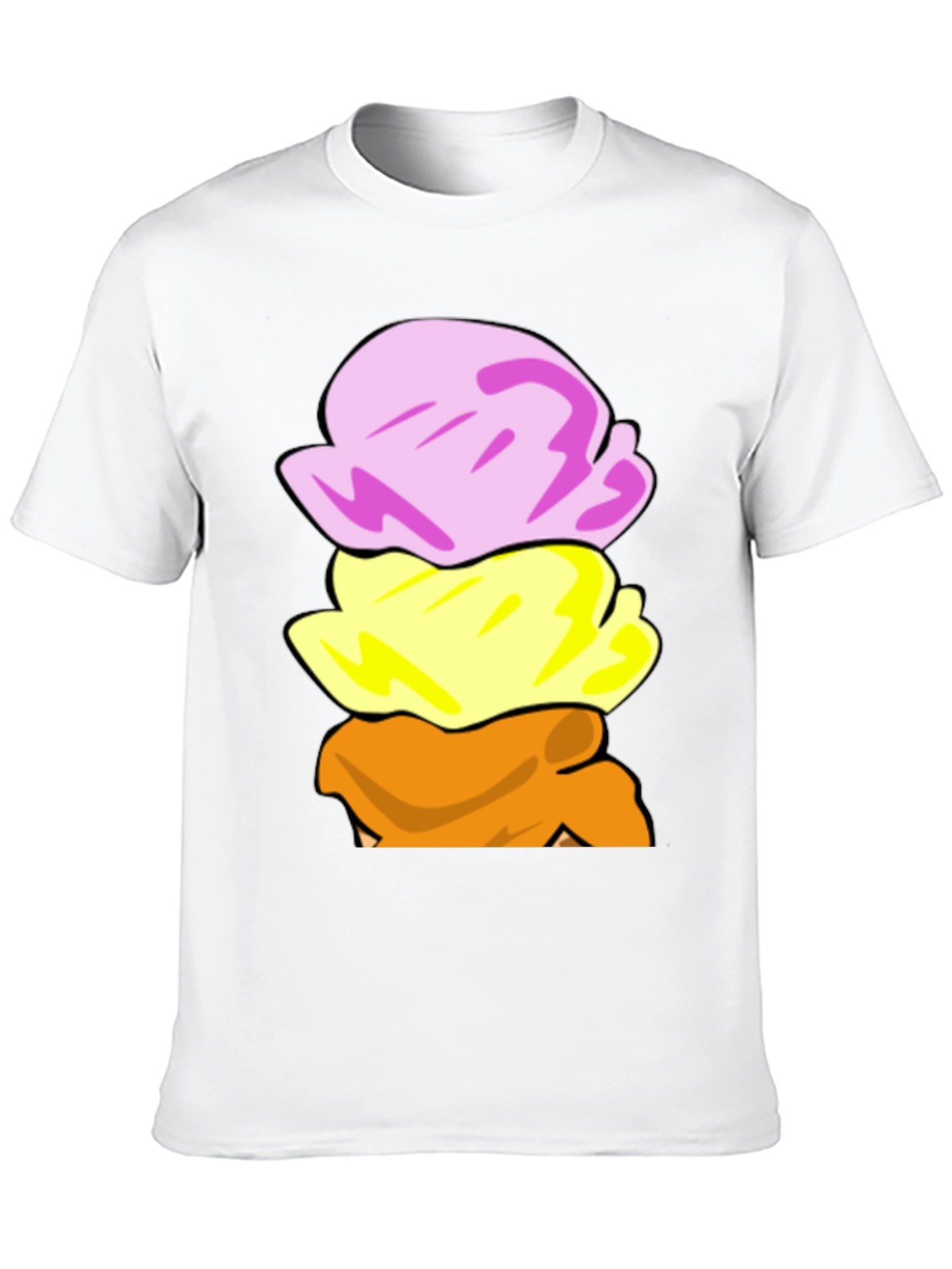 Ice Cream Scoop Stack Graphic T-Shirt