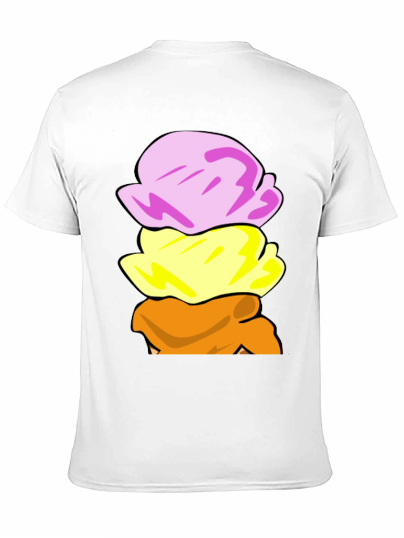 Ice Cream Scoop Stack Graphic T-Shirt