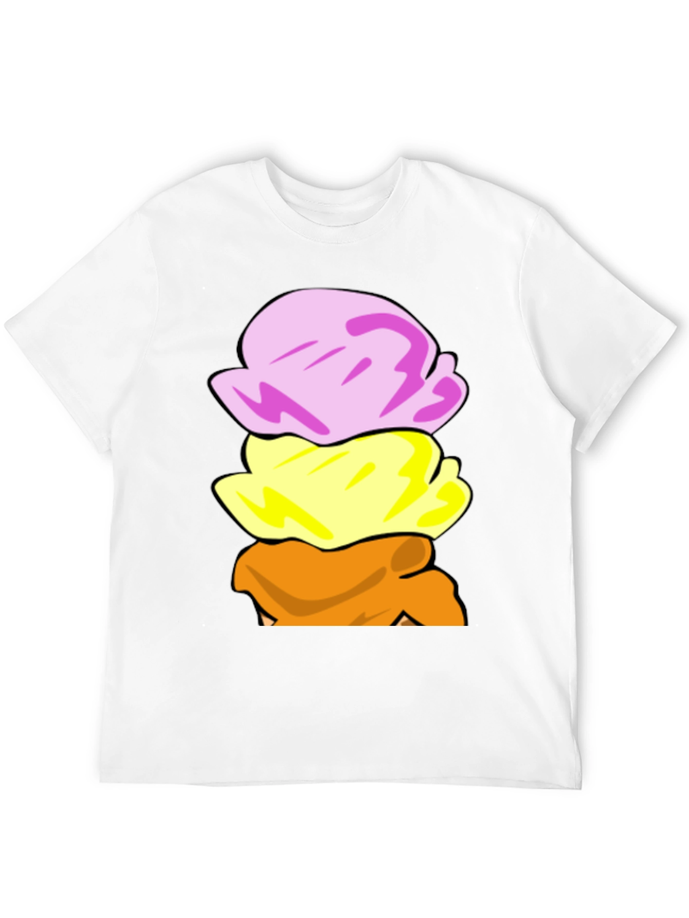 Ice Cream Scoop Stack Graphic T-Shirt