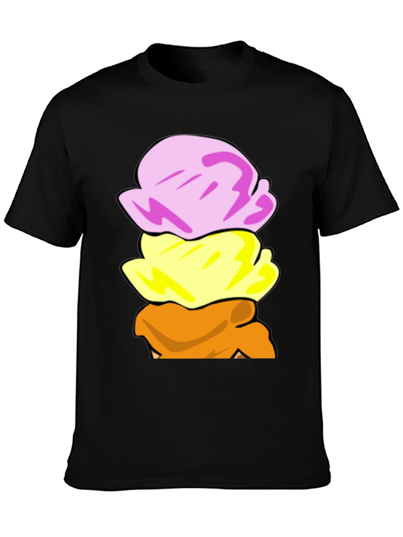 Ice Cream Scoop Stack Graphic T-Shirt