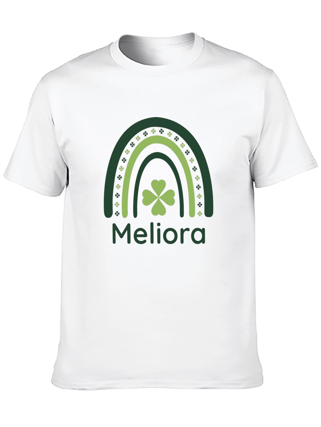Meliora Shamrock Rainbow St. Patricks Day T-Shirt