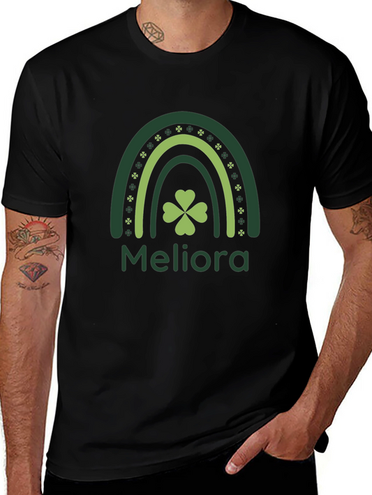 Meliora Shamrock Rainbow St. Patricks Day T-Shirt