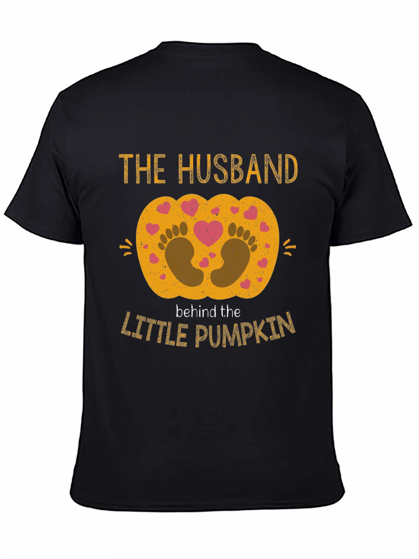 Husband Behind the Little Pumpkin Pregnancy Tee