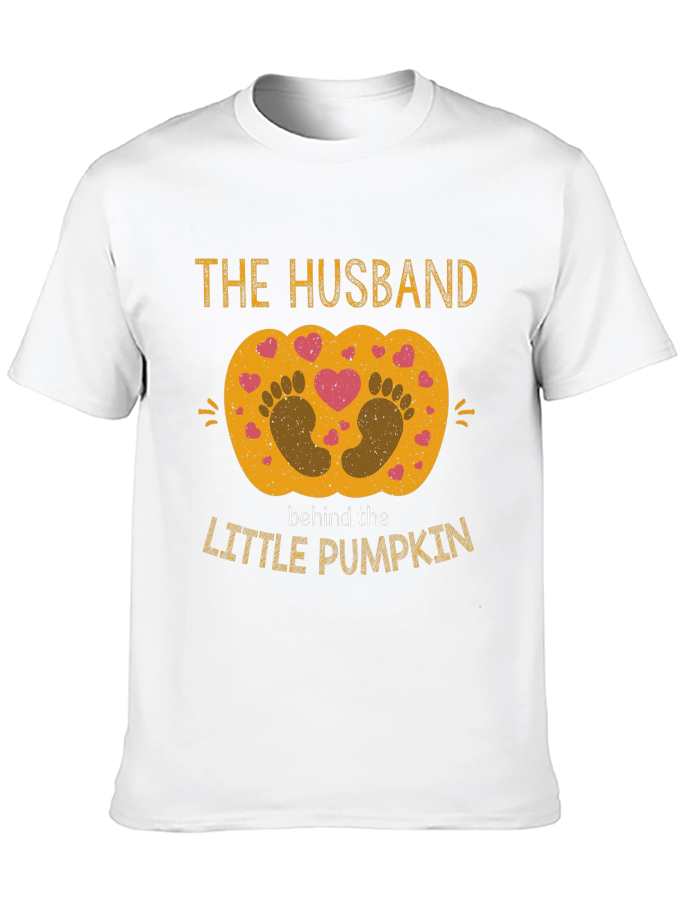 Husband Behind the Little Pumpkin Pregnancy Tee