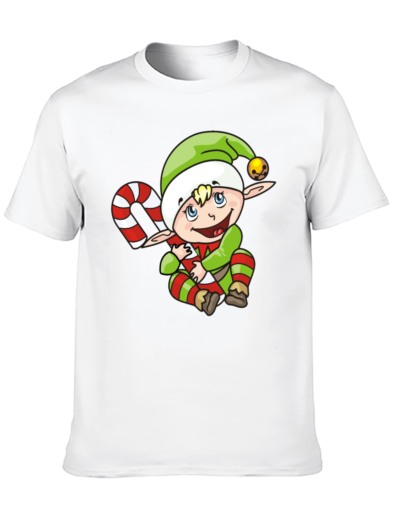 Elf with Candy Cane T-Shirt