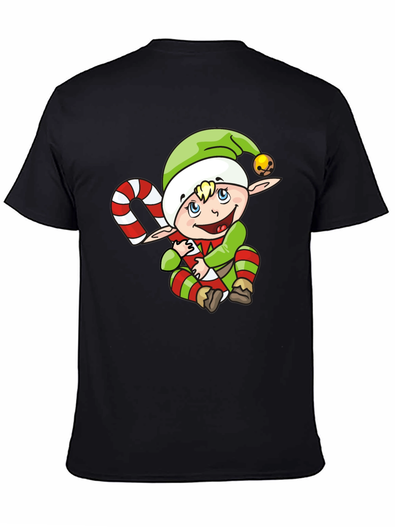 Elf with Candy Cane T-Shirt