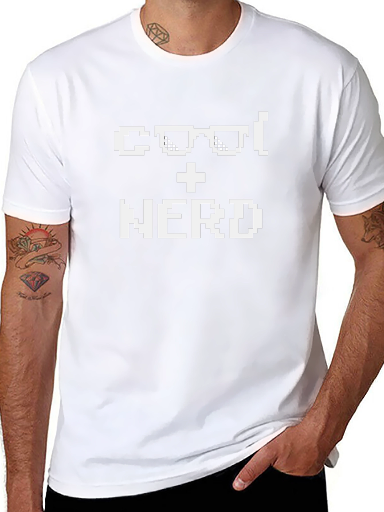 Cool + Nerd T-Shirt - Pixel Graphic Tee