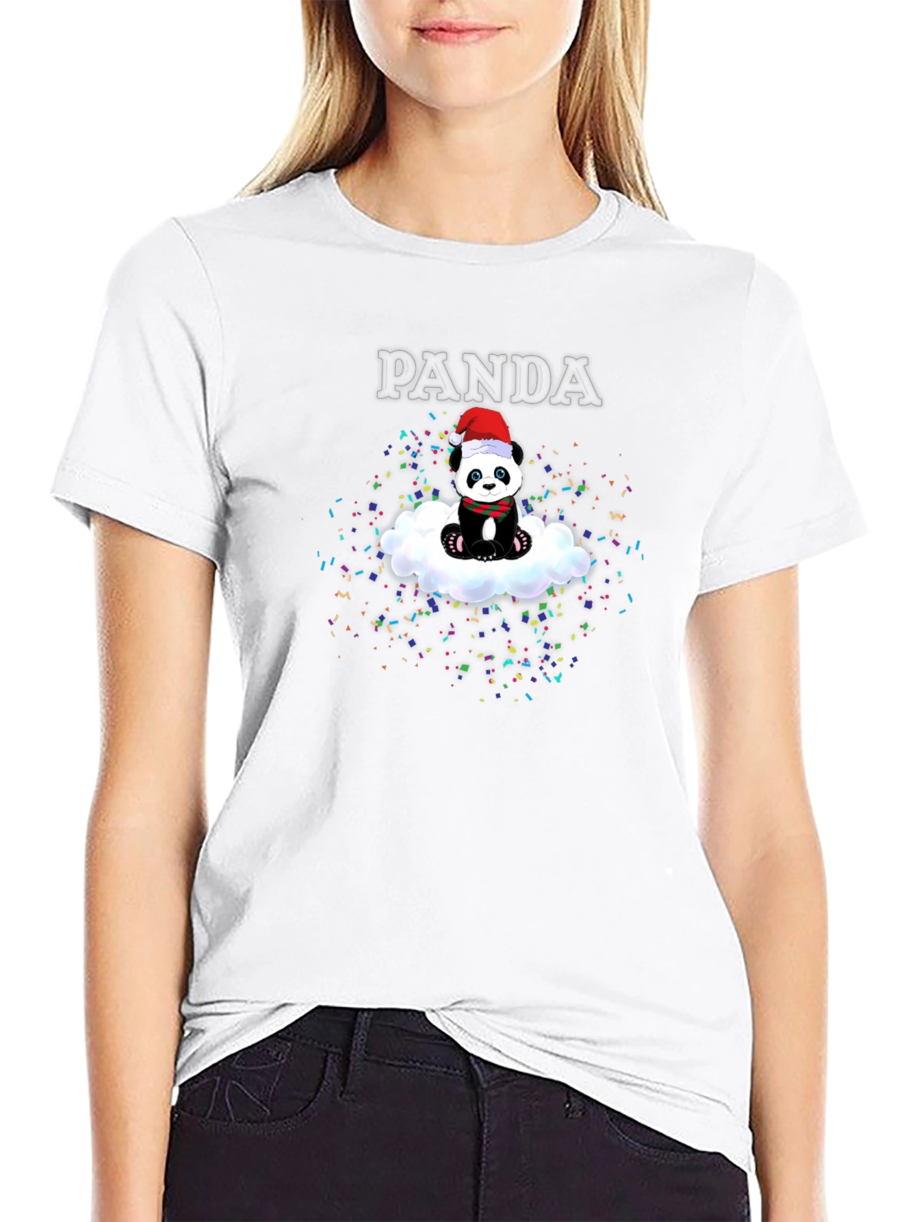 Panda Cloud Christmas T-Shirt