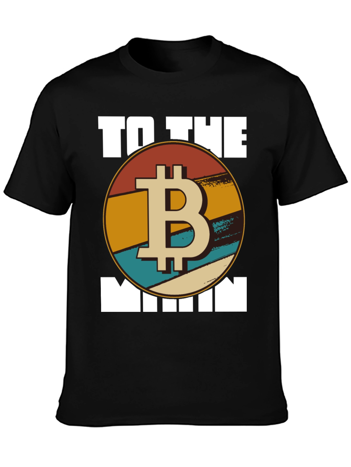Bitcoin To The Moon T-Shirt - Retro Crypto Tee