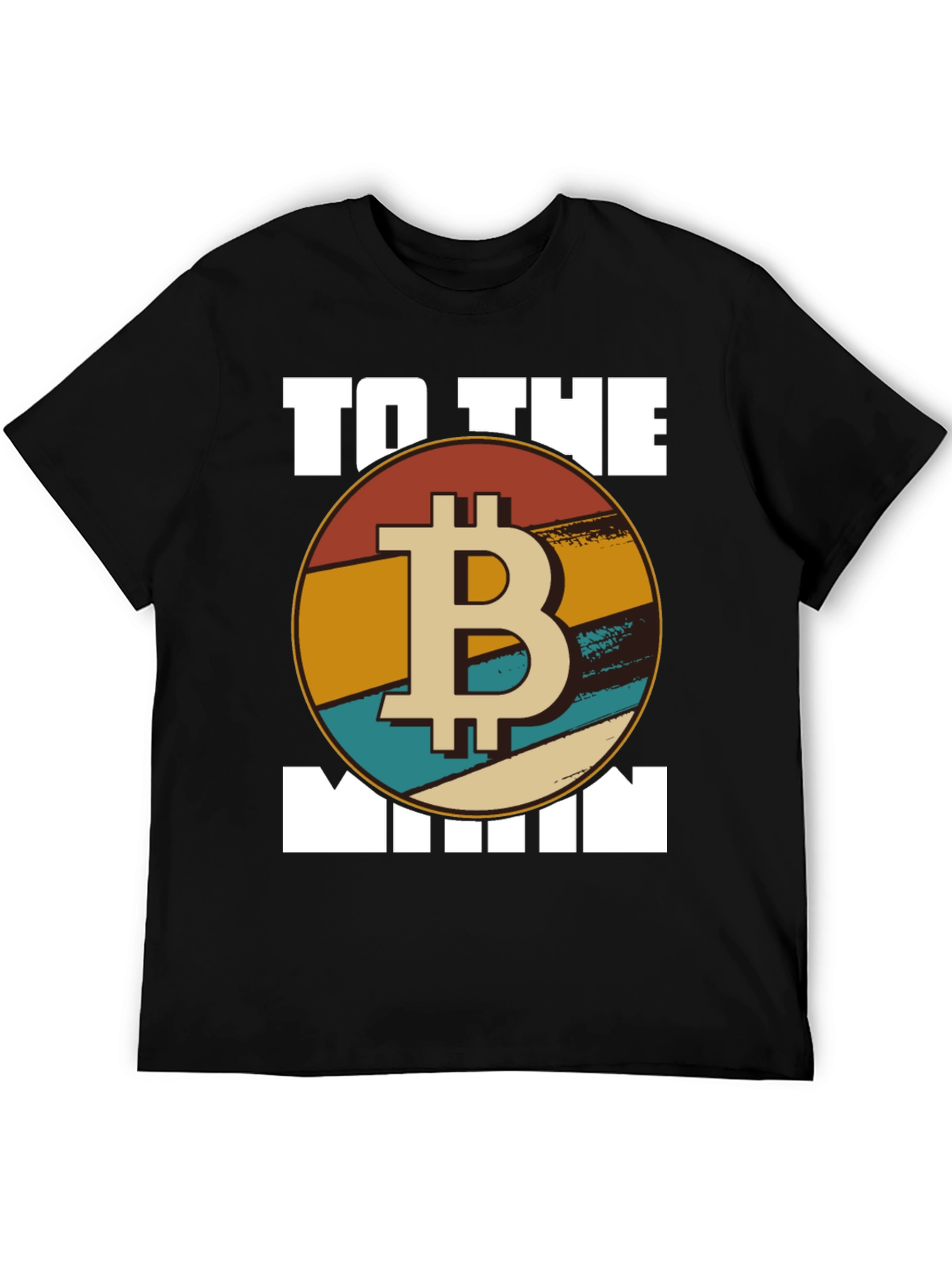 Bitcoin To The Moon T-Shirt - Retro Crypto Tee