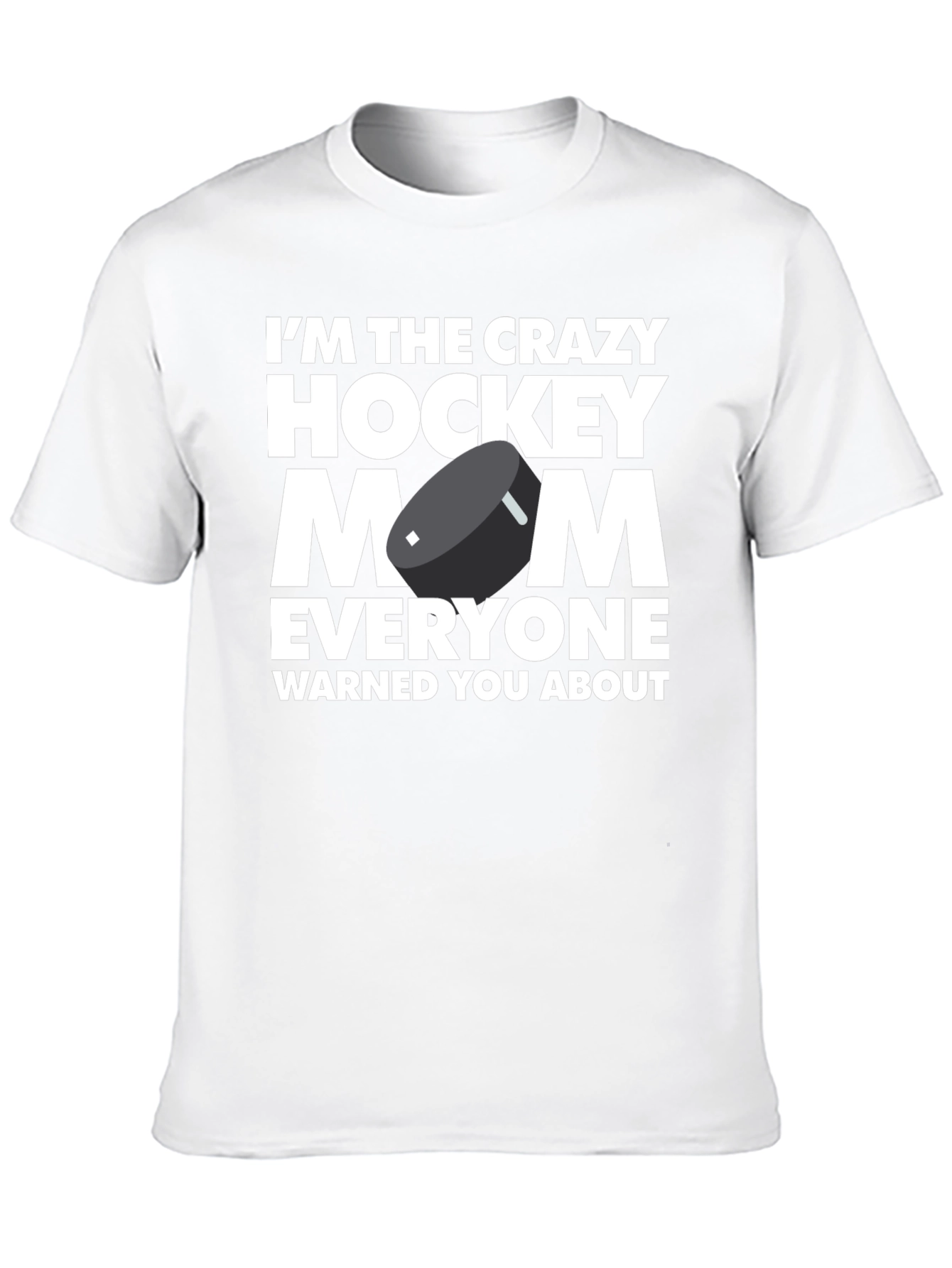 Crazy Hockey Mom Graphic T-Shirt