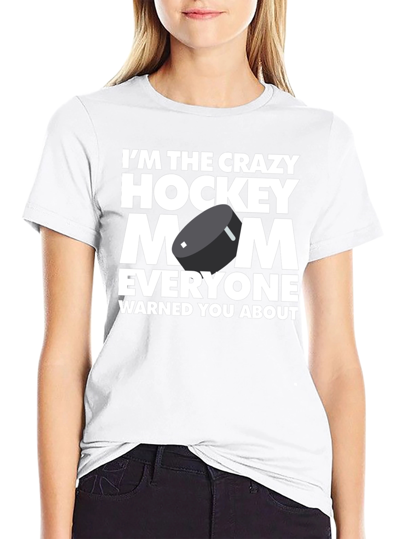 Crazy Hockey Mom Graphic T-Shirt