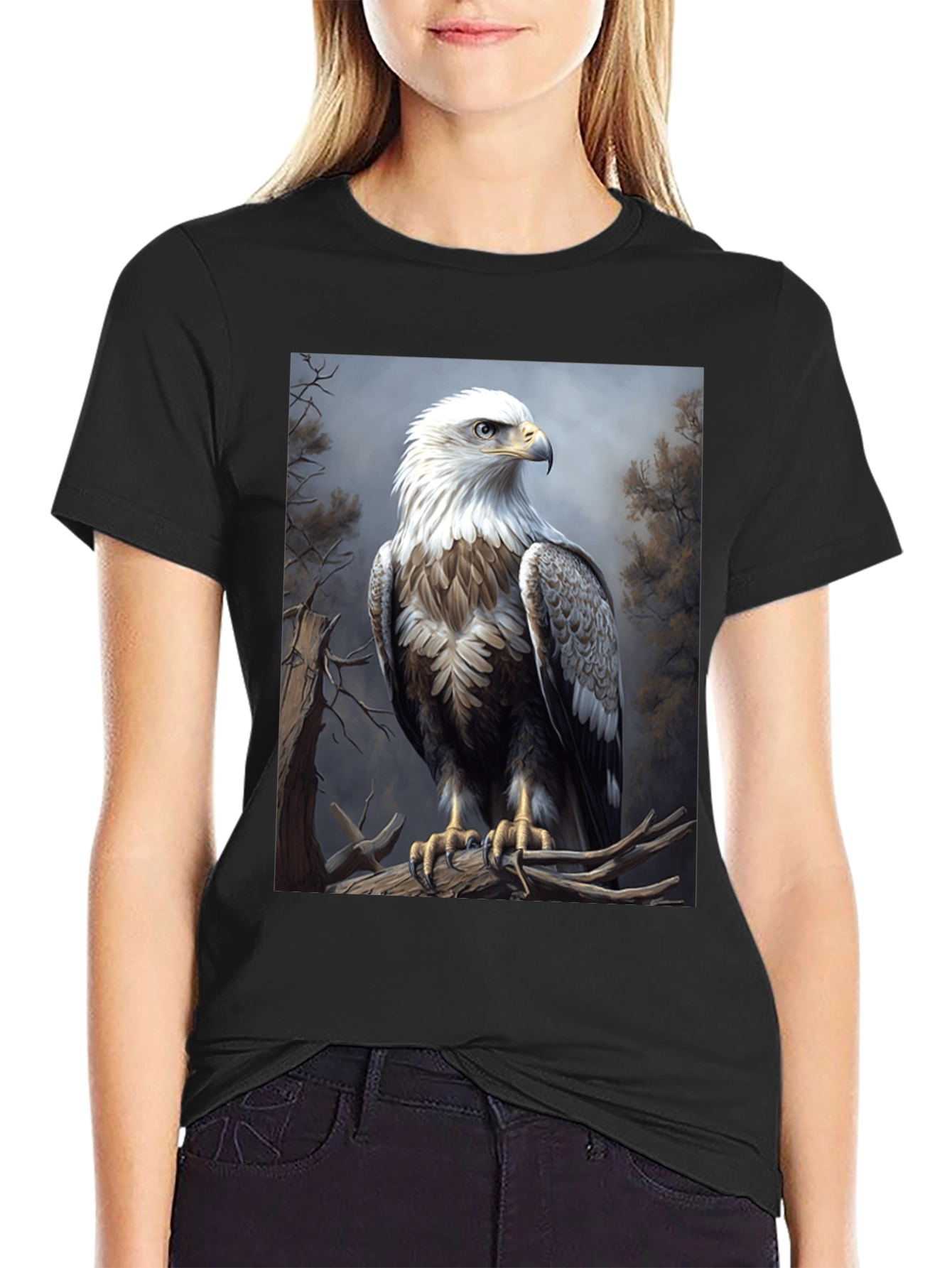 Eagle Graphic Tee - Majestic Bird Print