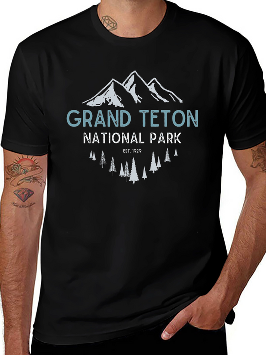 Grand Teton National Park Graphic Tee - Black