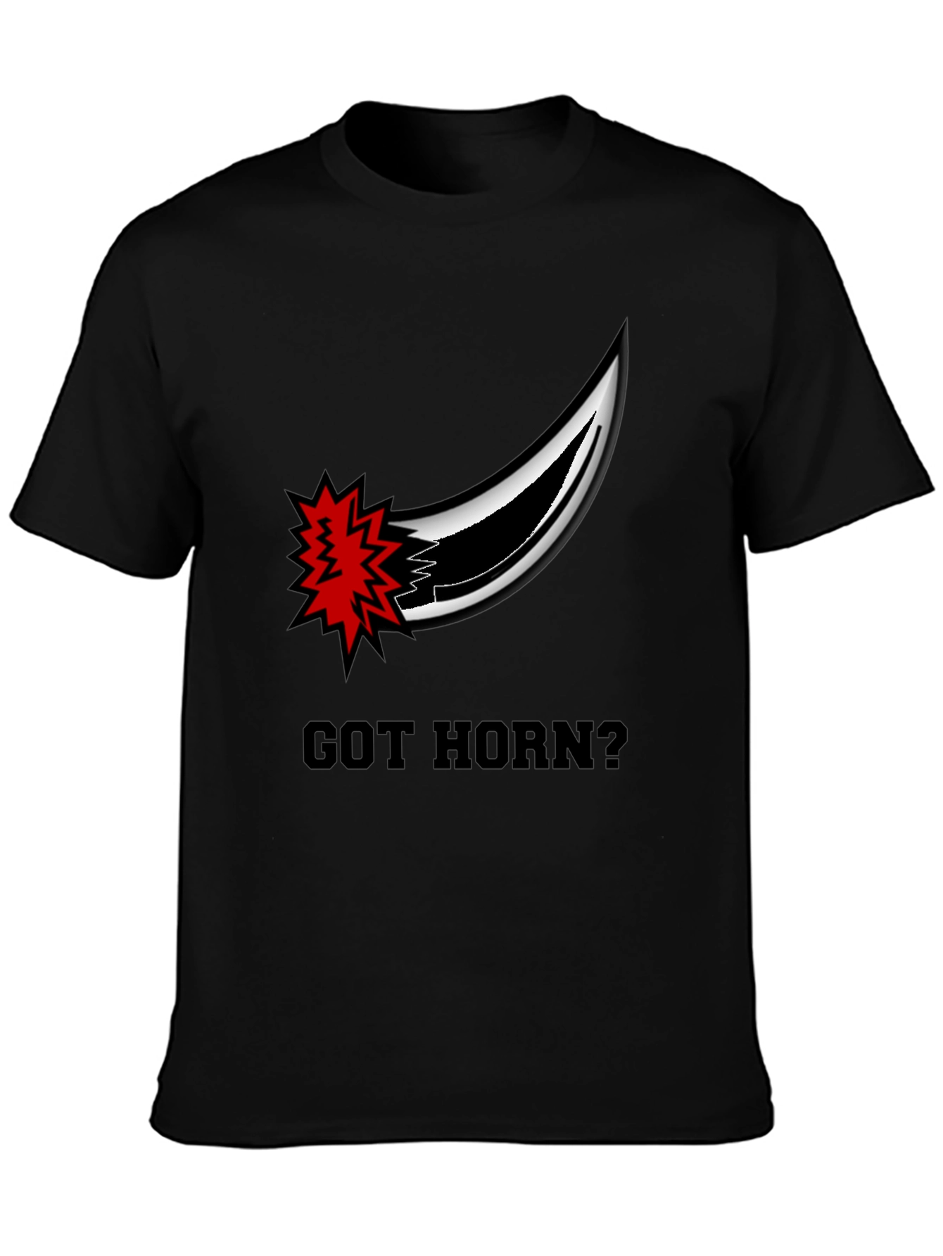 Got Horn? Graphic Black T-Shirt