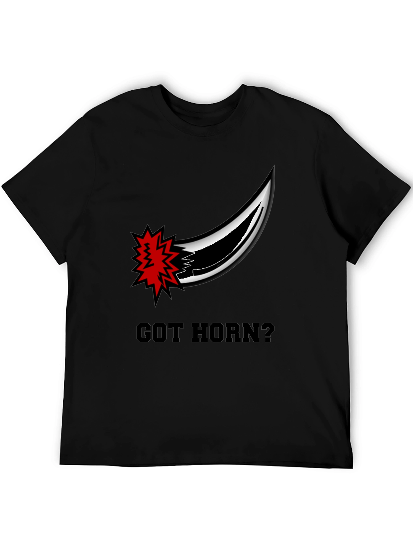 Got Horn? Graphic Black T-Shirt