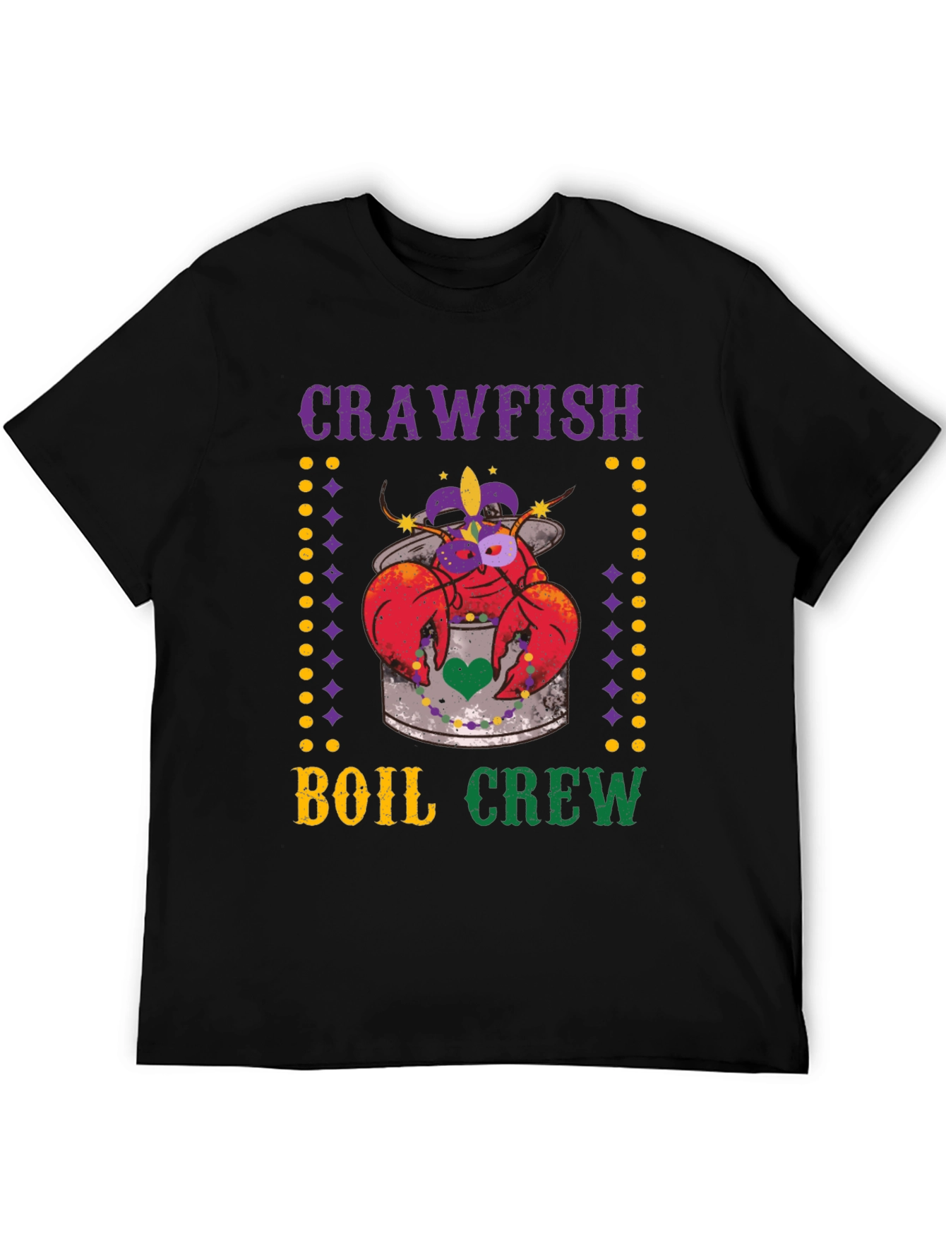 Crawfish Boil Crew Mardi Gras T-Shirt