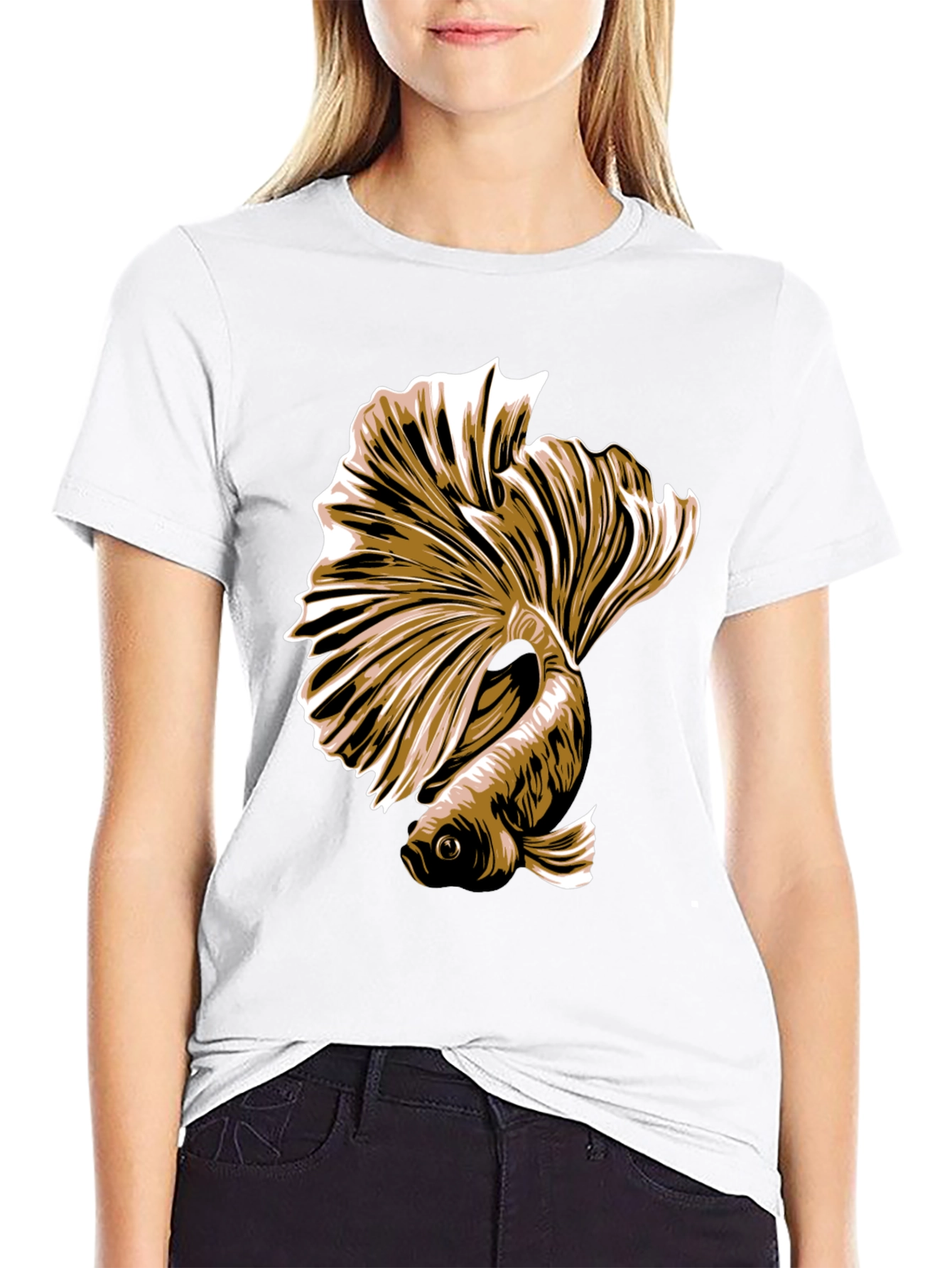 Betta Fish Graphic Tee - Stylish Mens T-Shirt