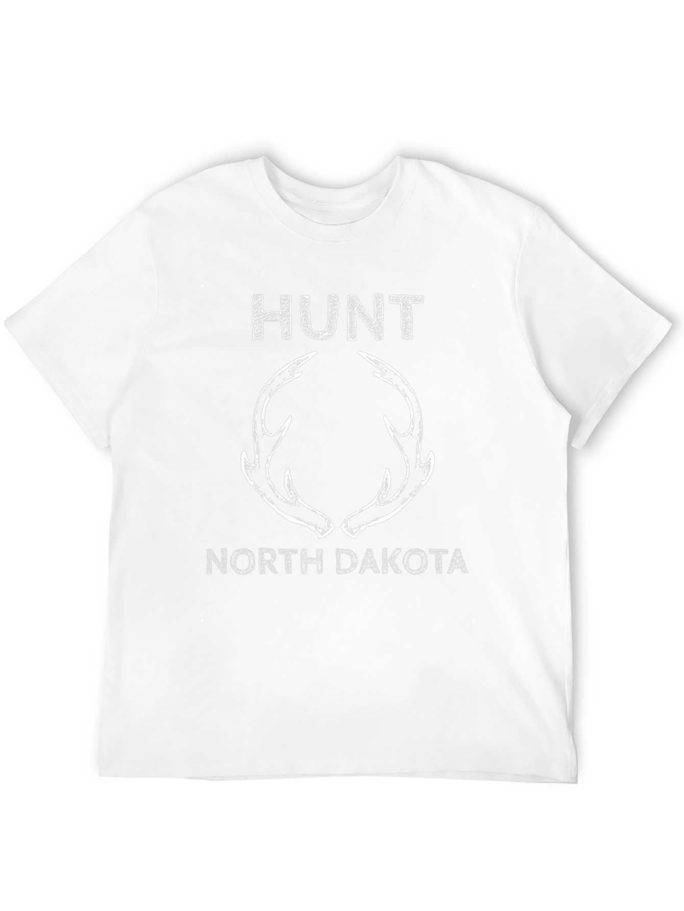 Hunt North Dakota Antler T-Shirt