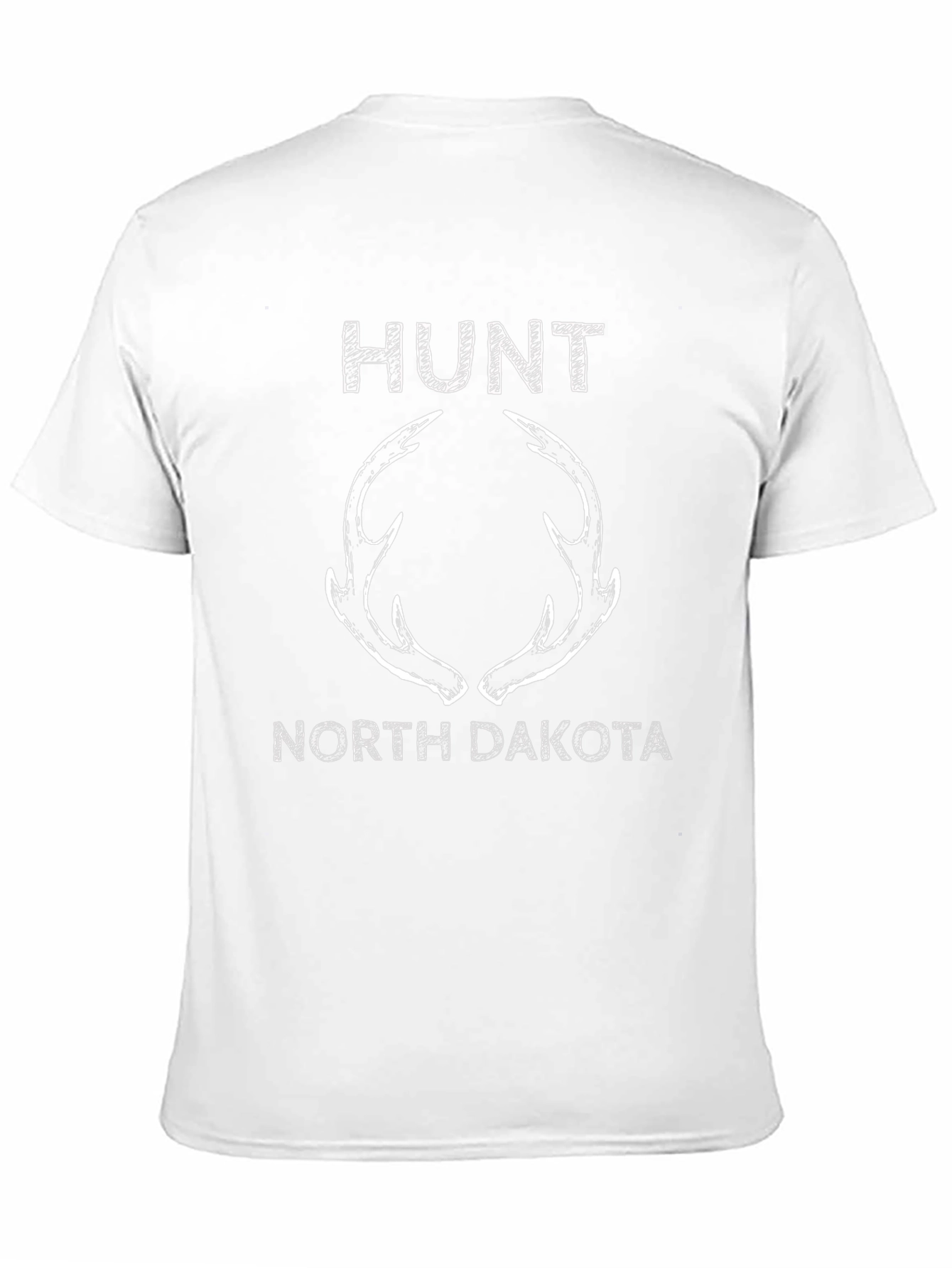Hunt North Dakota Antler T-Shirt