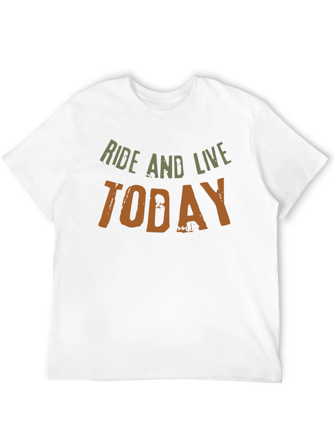 Ride and Live Today Mens Black T-Shirt