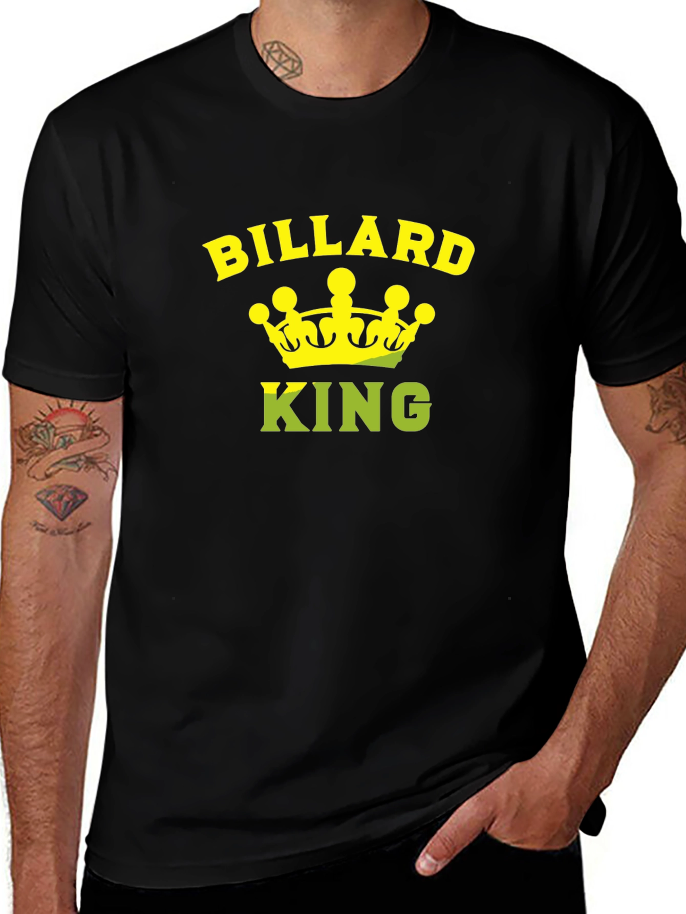 Billiard King Graphic T-Shirt - Black Tee