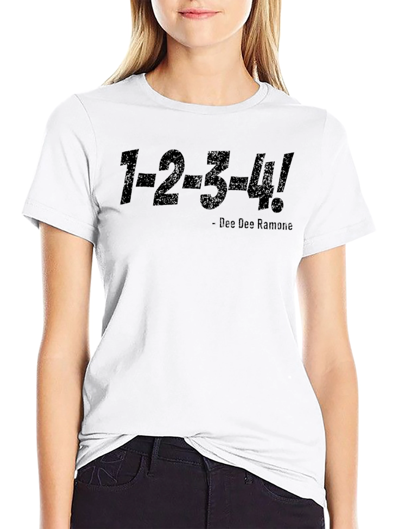 Dee Dee Ramone 1-2-3-4! Graphic T-Shirt