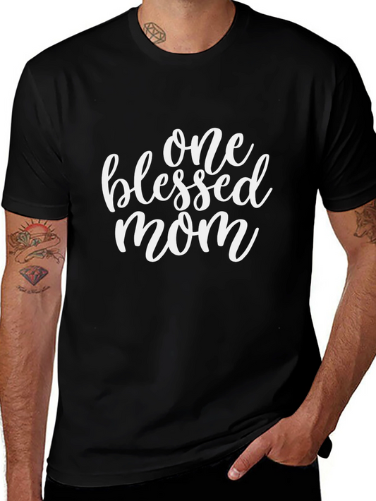 Blessed Mom Graphic Tee - Soft Cotton Comfort
