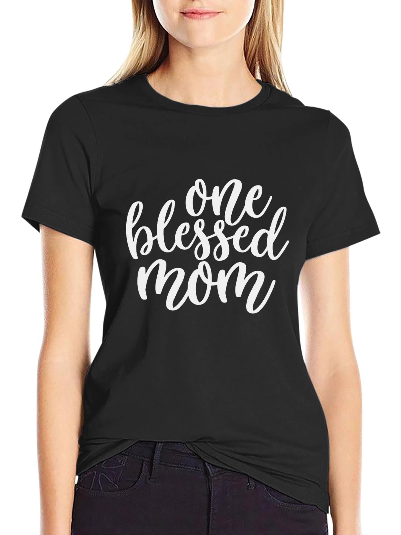 Blessed Mom Graphic Tee - Soft Cotton Comfort
