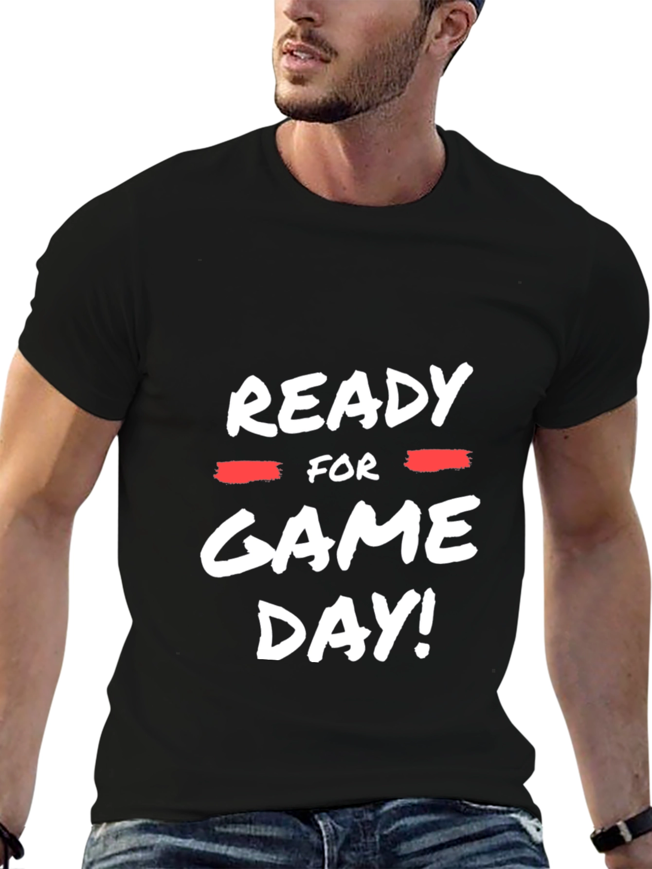 Ready for Game Day Black T-Shirt