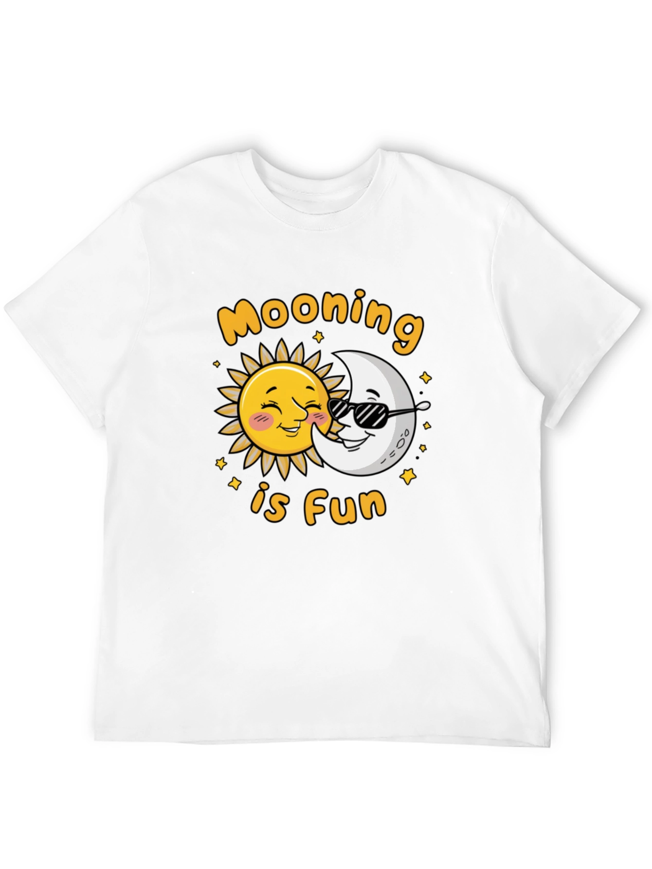 Moons is Fun Black T-Shirt