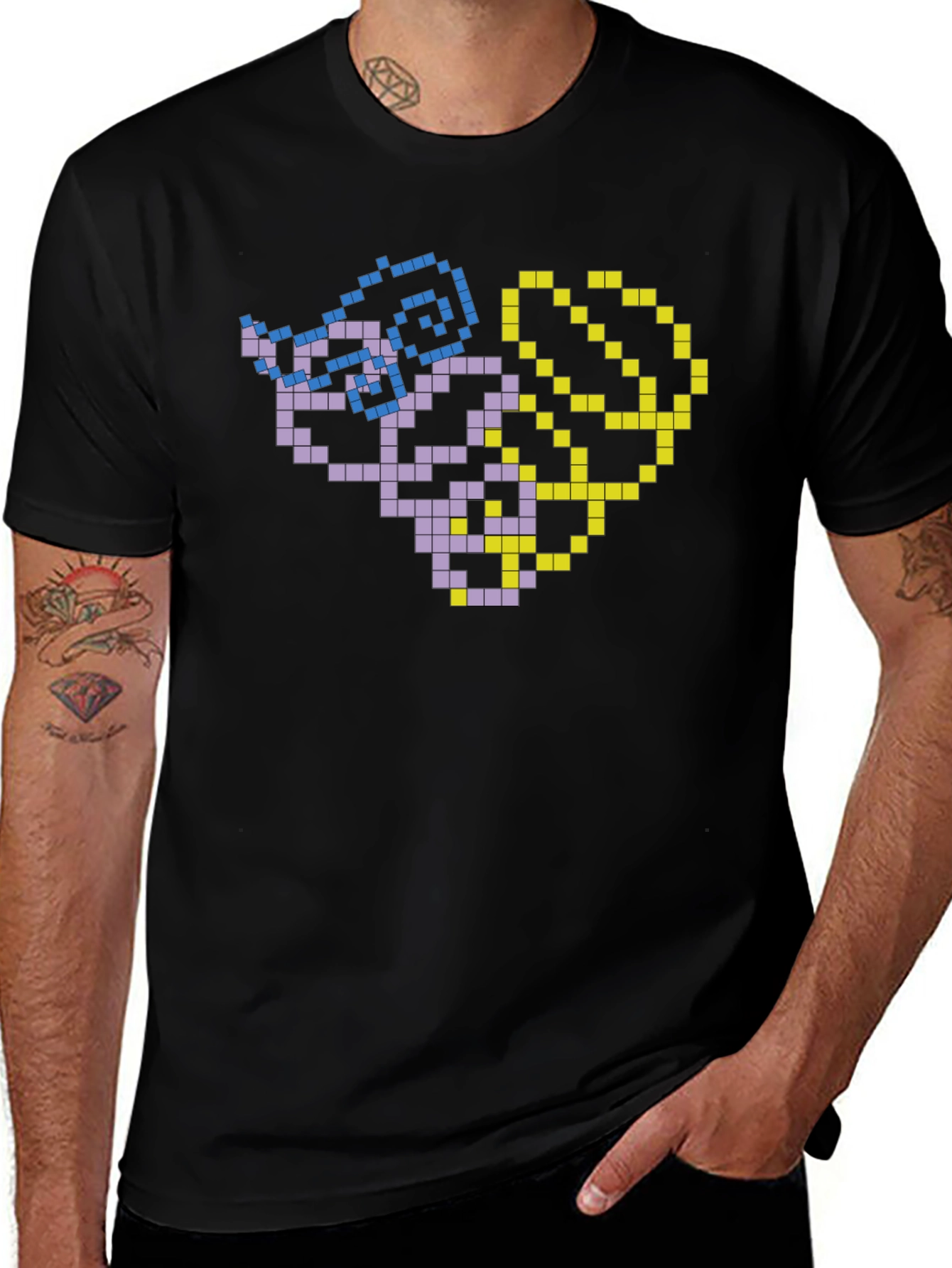 Pixel Art DNA T-Shirt - Geek Chic