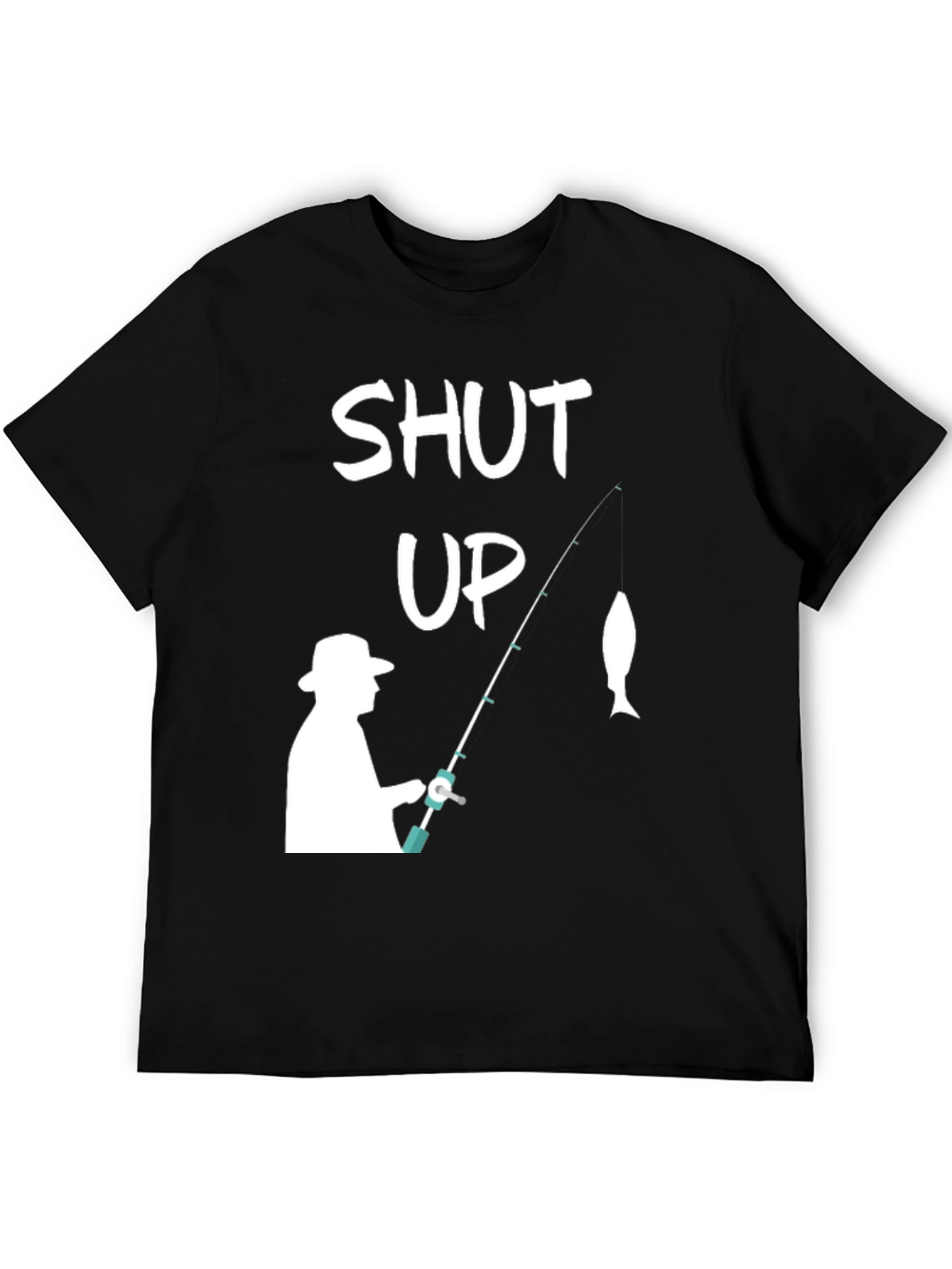 Shut Up Fishing T-Shirt - Funny Angler Tee