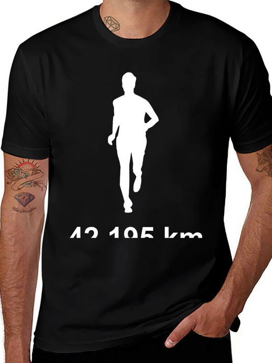 Marathon Runner Graphic Tee - 42.195 km Distance
