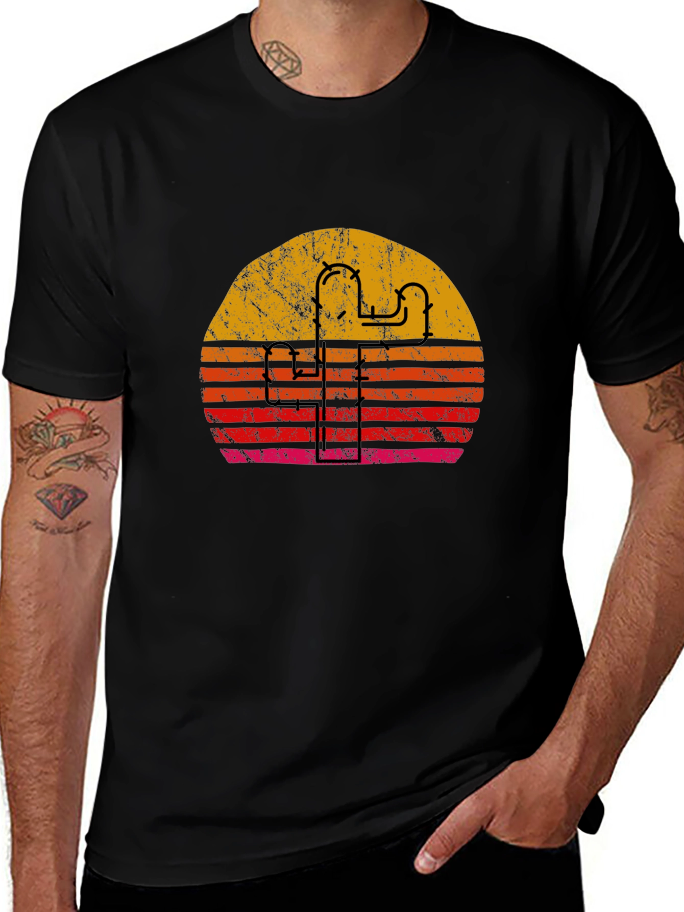 Retro Sunset Roller Coaster T-Shirt