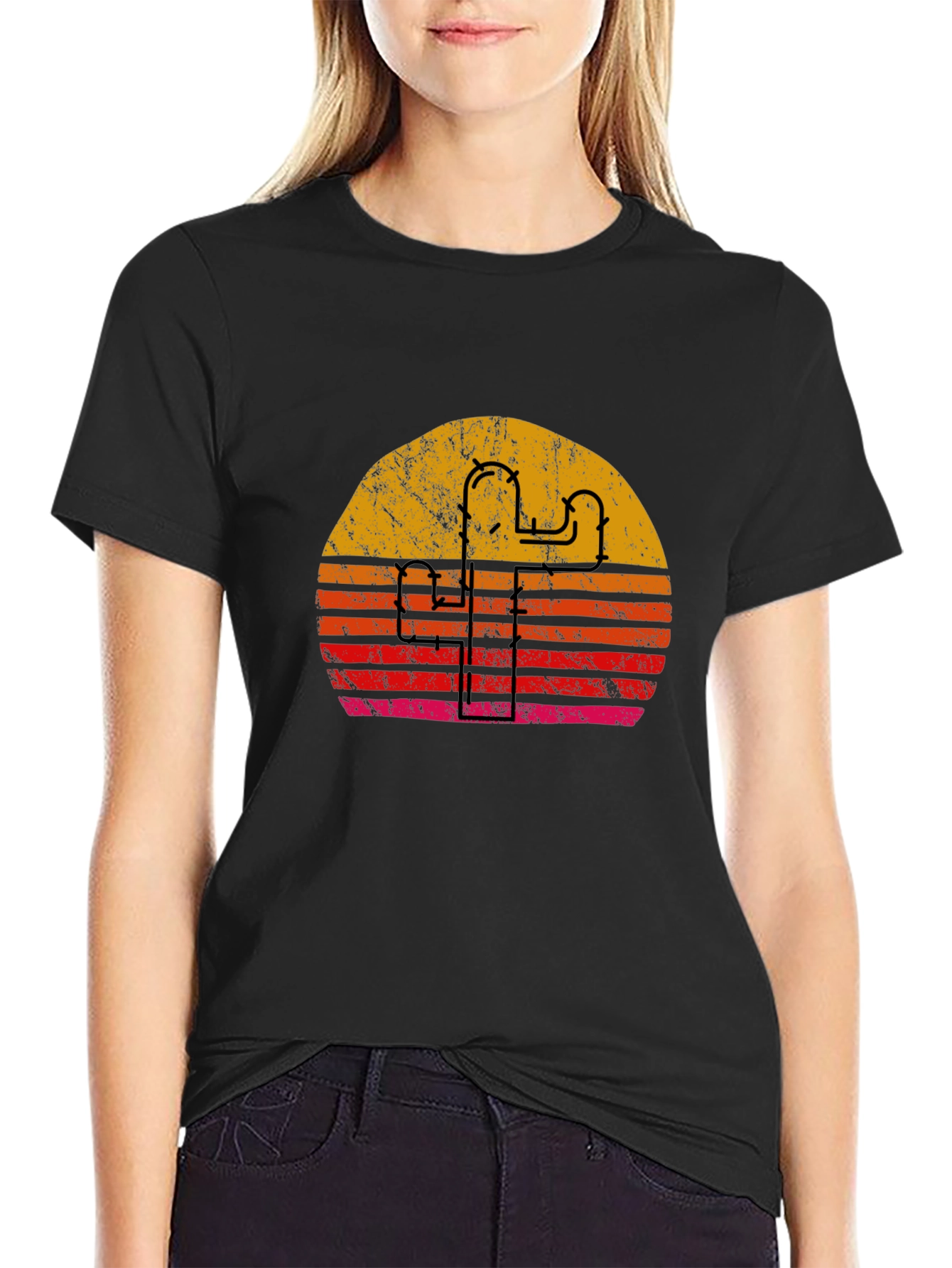 Retro Sunset Roller Coaster T-Shirt