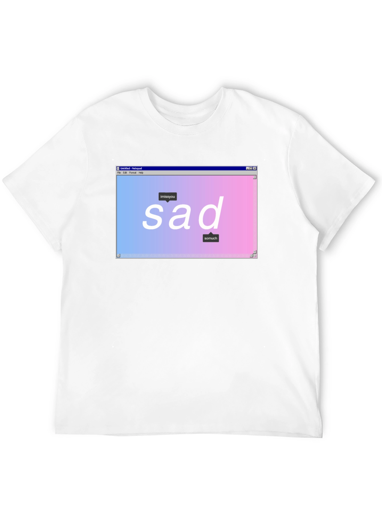 Sad Aesthetic Graphic T-Shirt