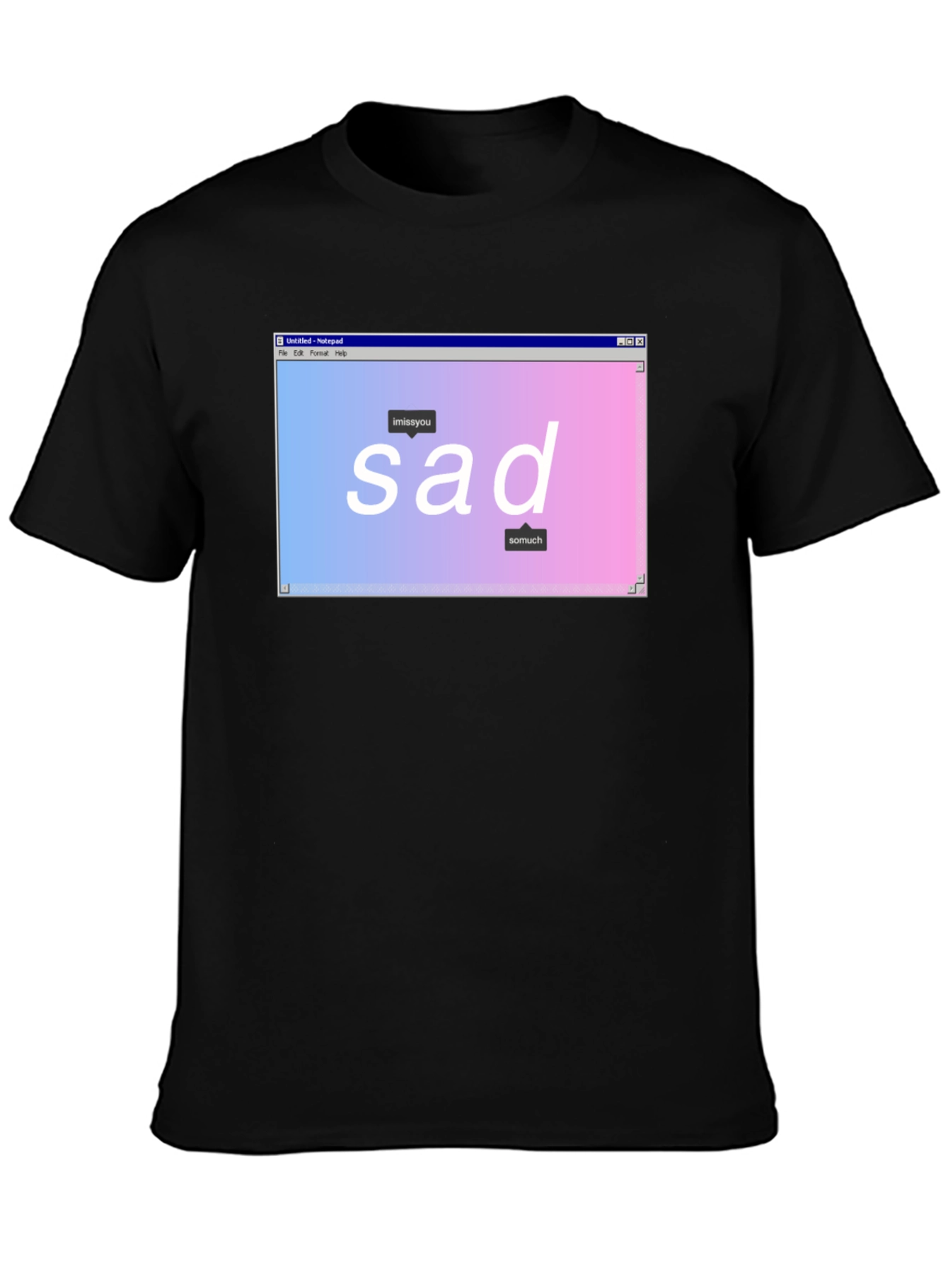 Sad Aesthetic Graphic T-Shirt