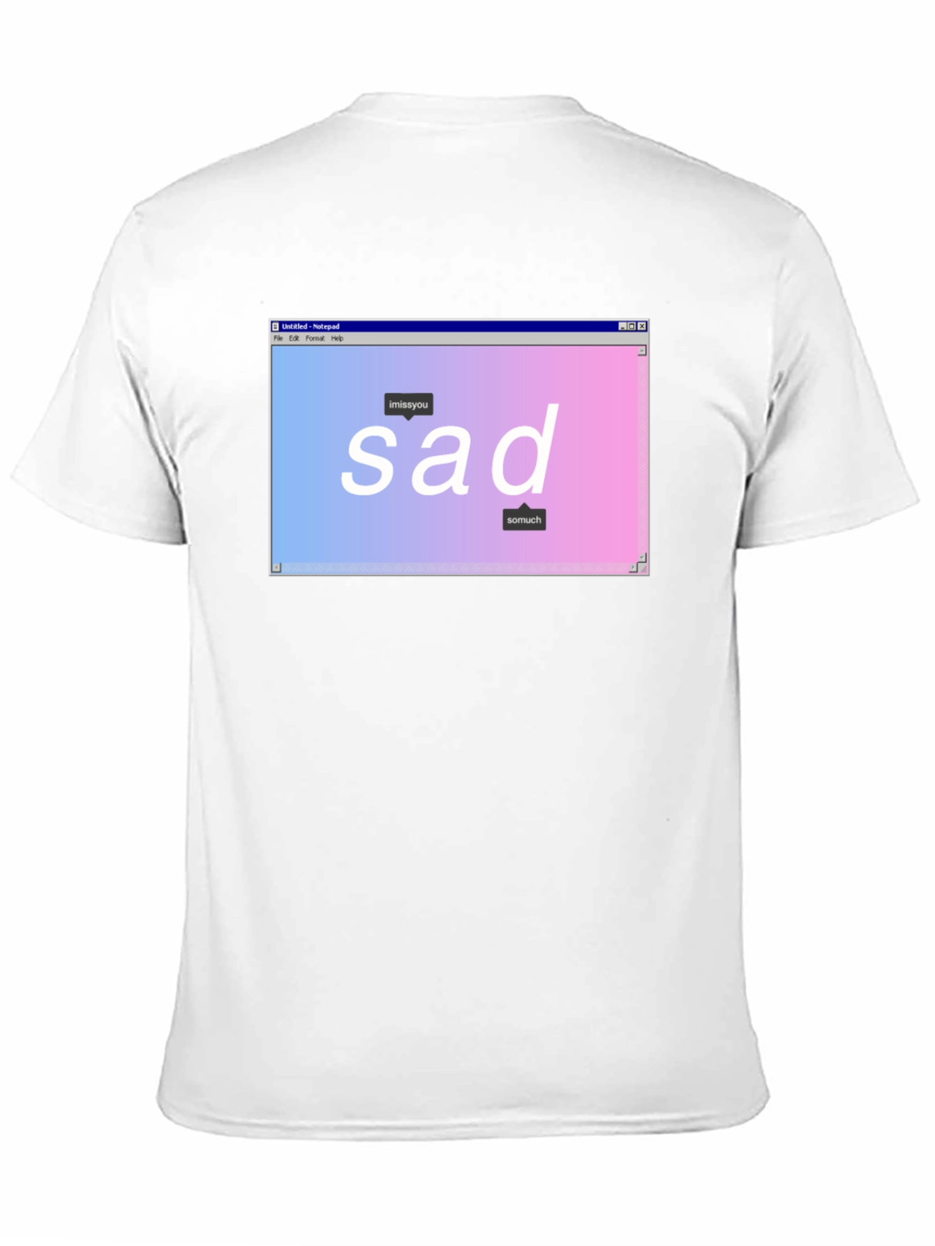 Sad Aesthetic Graphic T-Shirt