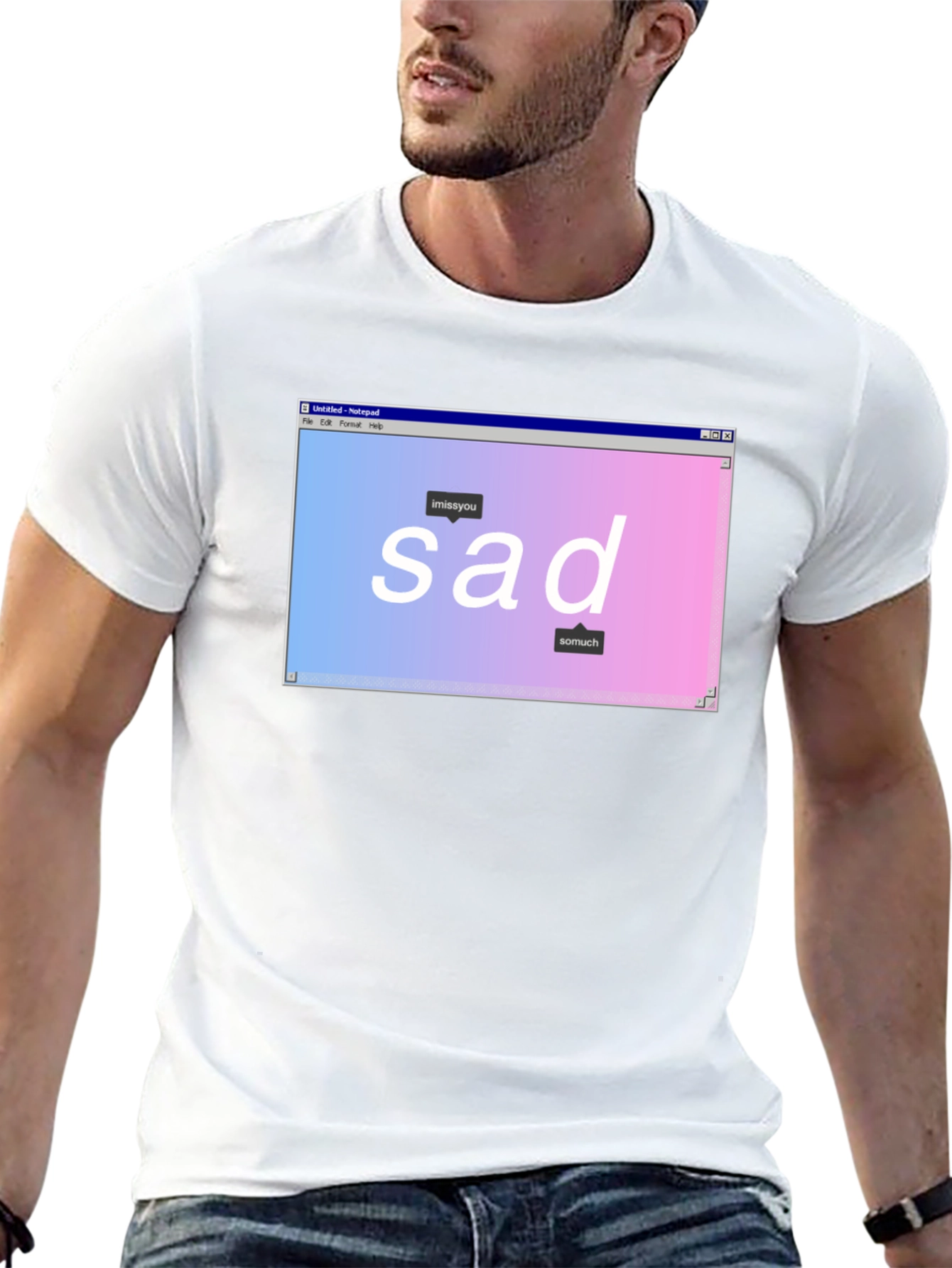 Sad Aesthetic Graphic T-Shirt