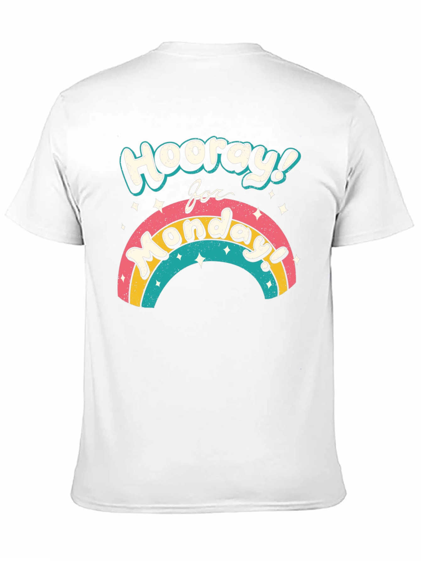 Hooray for Monday Rainbow Graphic T-Shirt