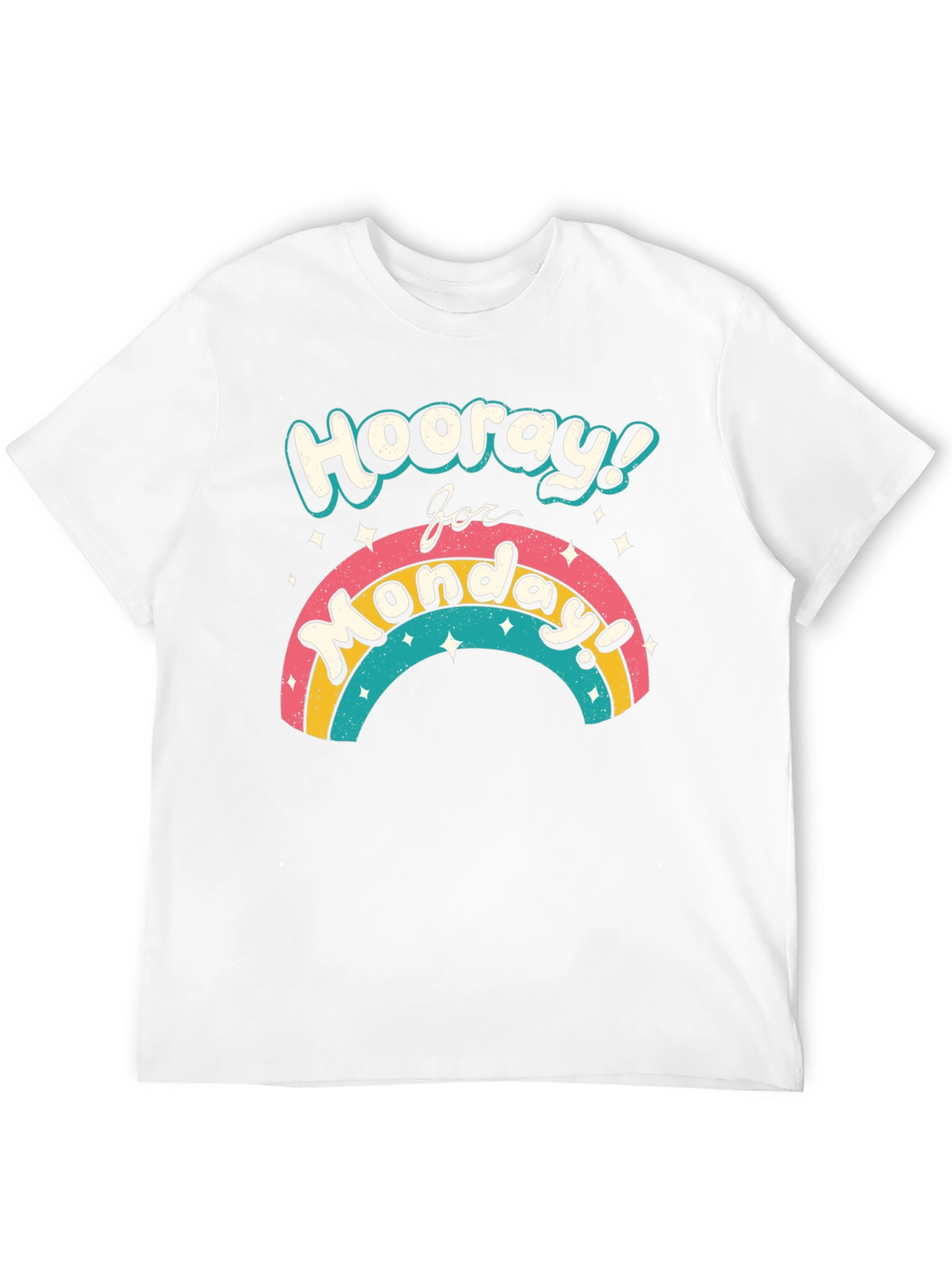 Hooray for Monday Rainbow Graphic T-Shirt