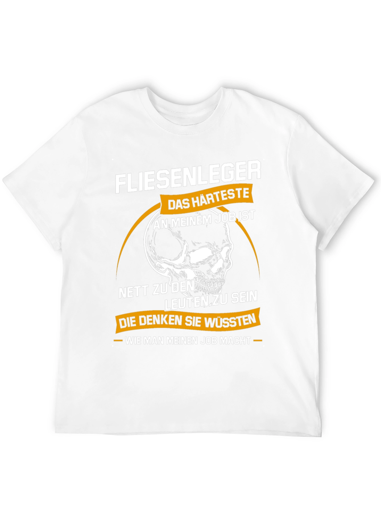 Fliesenleger Job Skull Graphic Tee