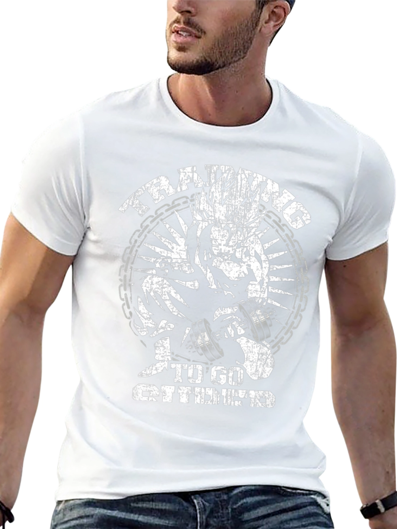 Training To Go Super T-Shirt | Anime Gym Tee